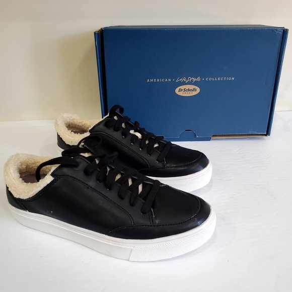 Dr Scholl's Black Now Cozy Sneakers Size 7 - Picture 2 of 9